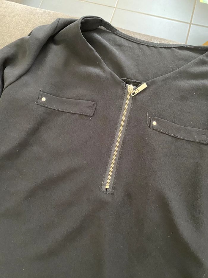 Haut noir fluide - photo numéro 2