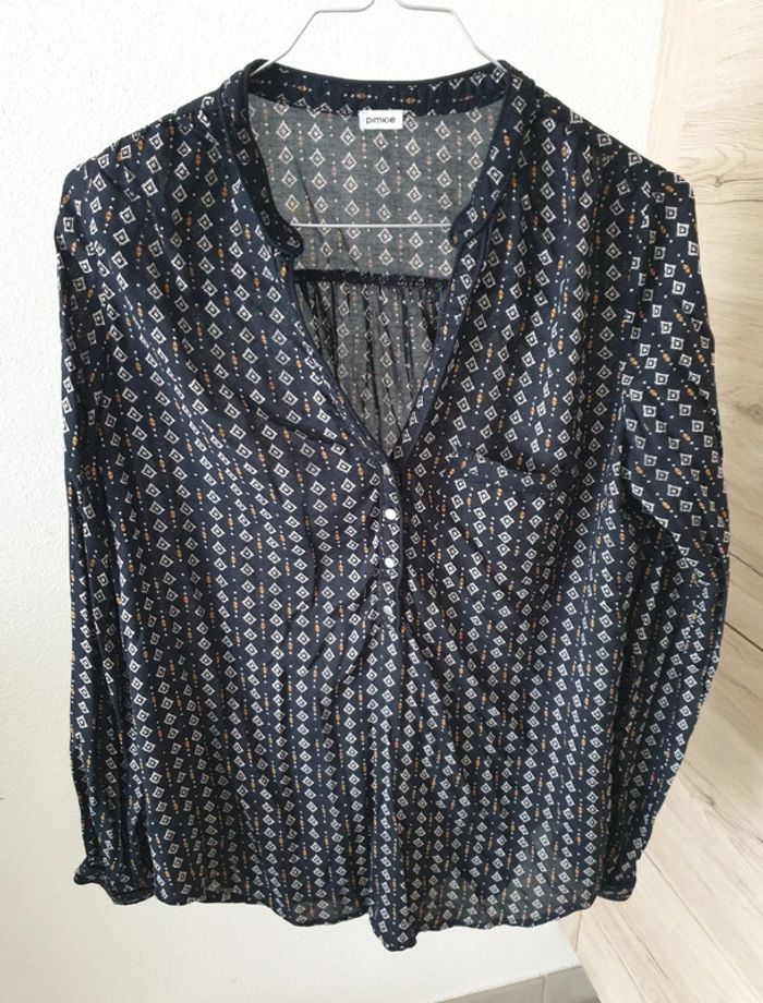 Blouse noire petits motif pimkie
