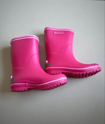 Bottes de pluie naturino couleur rose taille 28 neuves