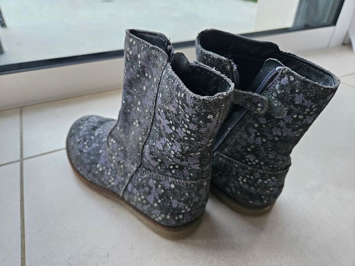 Bottines cuir vert Baudet 29 - photo numéro 4