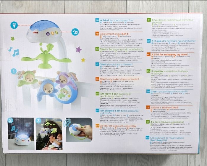 🦋 Mobile Doux Rêves Papillon Fisher-Price
Veilleuse projecteur 3 peluches 3 modes audio Dès la naissance - photo numéro 2