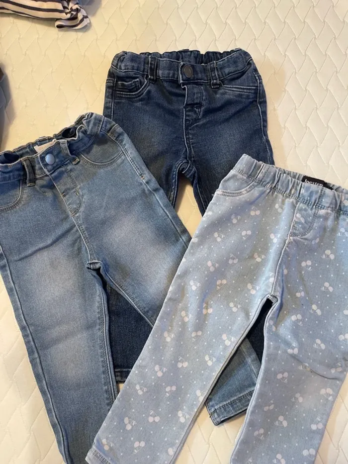 Lot de 3 jeans bébé 86 cm