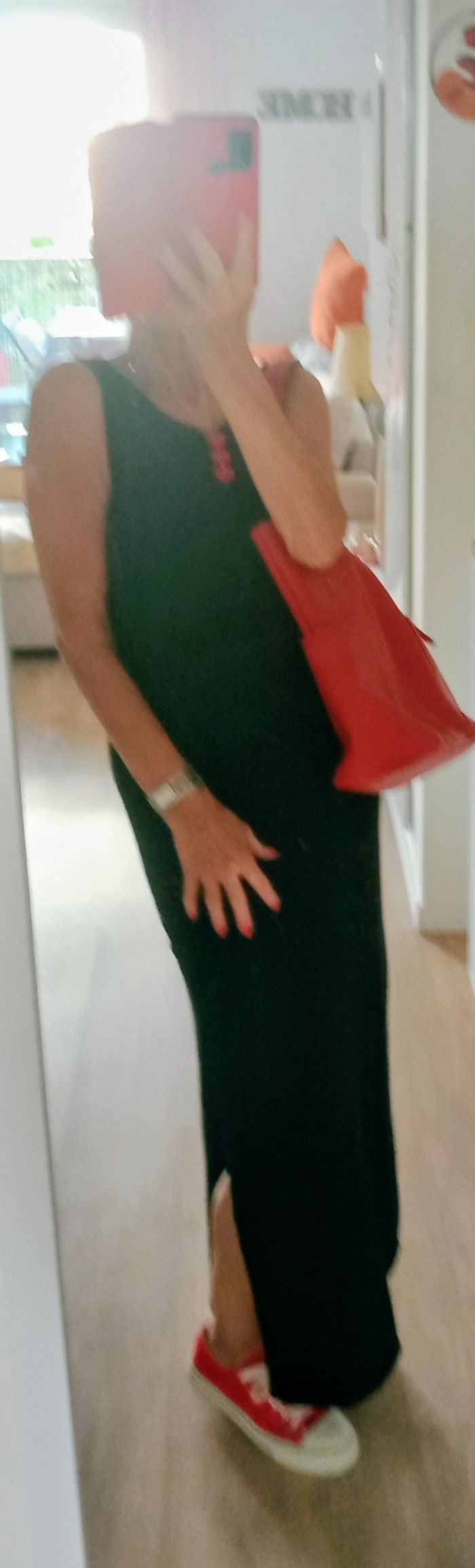 Robe longue neuve noire Pull & Bear - photo numéro 3