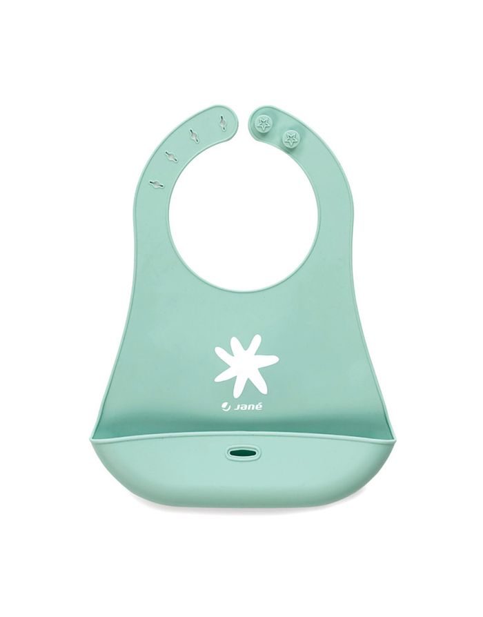 Bavoir souple en silicone Mint - Jané