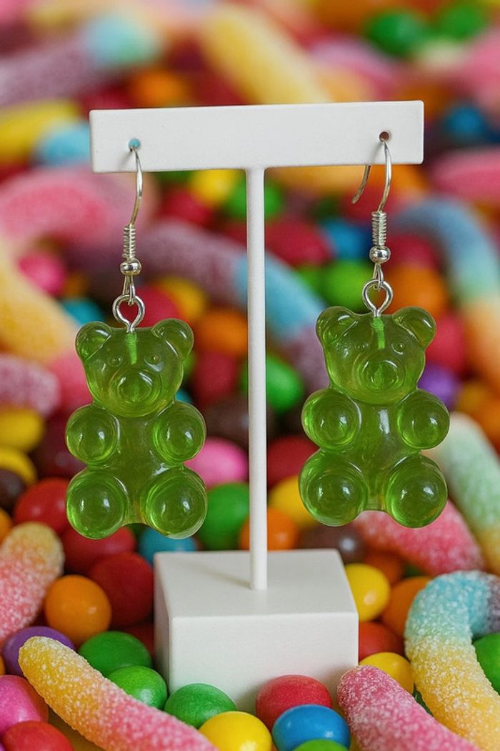 Boucles d’oreilles bonbons oursons