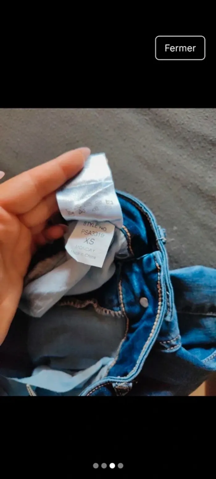 Jean's taille haute taille xs - photo numéro 3