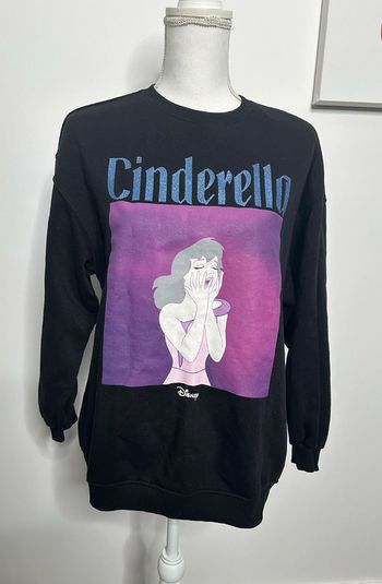 Sweatshirt oversize noir et violet Cendrillon Disney H&M TXS 34