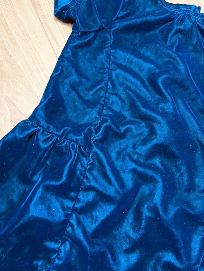 Taille 2 ans robe de fête fille 2 ans H&M bleu marine * velours * 🩷 - photo numéro 2