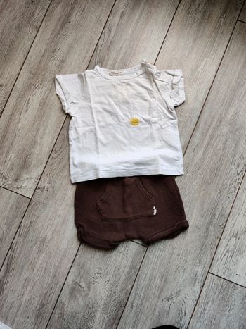 Ensemble 6 mois short+teeshirt