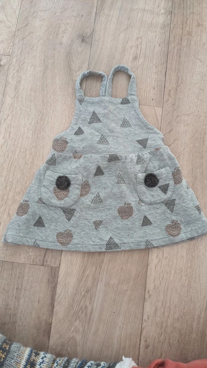 Débardeur tunique grise Zara 18-24 Mois - 86cm