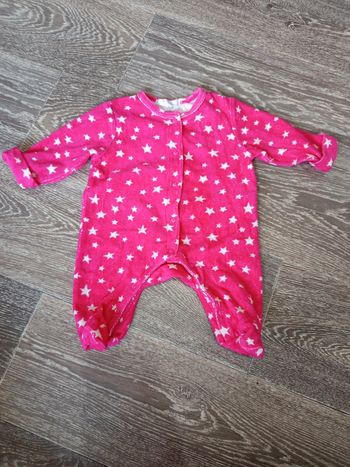Pyjama rose kitchoun 1 mois