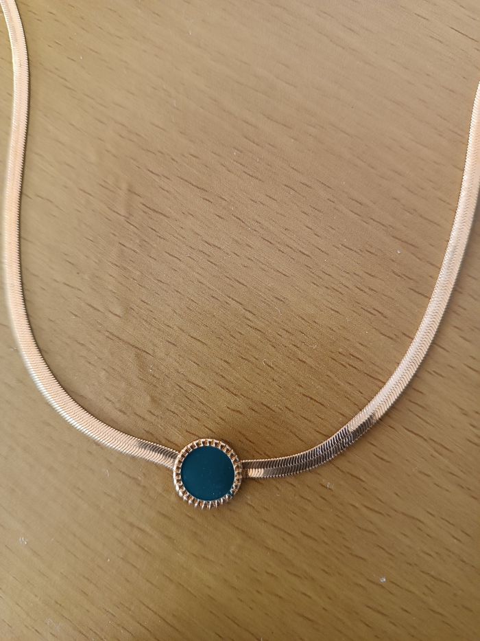 Collier doré / Vert - photo numéro 6