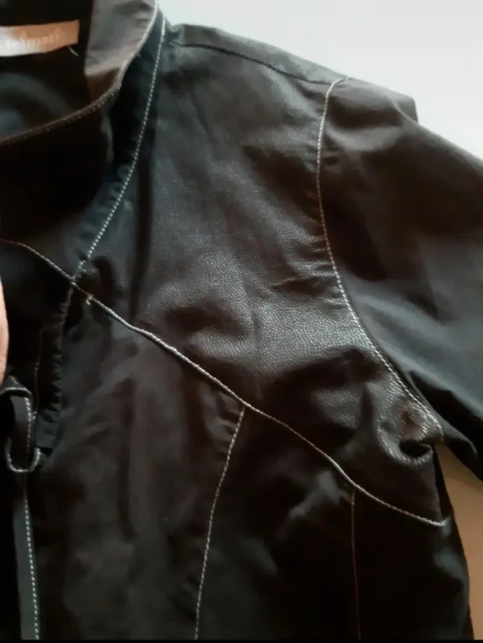 Veste légère noire bi-matière Telmail - photo numéro 4