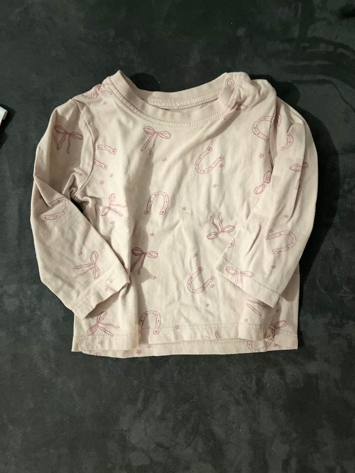 Lot de 4 t-shirt manche longue bébé (fille) - photo numéro 4