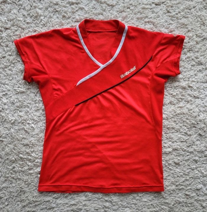 T-shirt rouge manches courtes Babolat Taille S