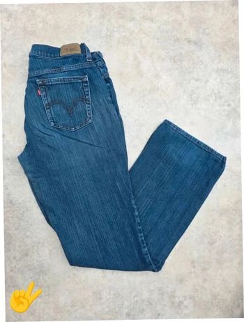 Jeans Levi's 515 W28 FR38 coupe Droite bleu marine Femme Women pan143b