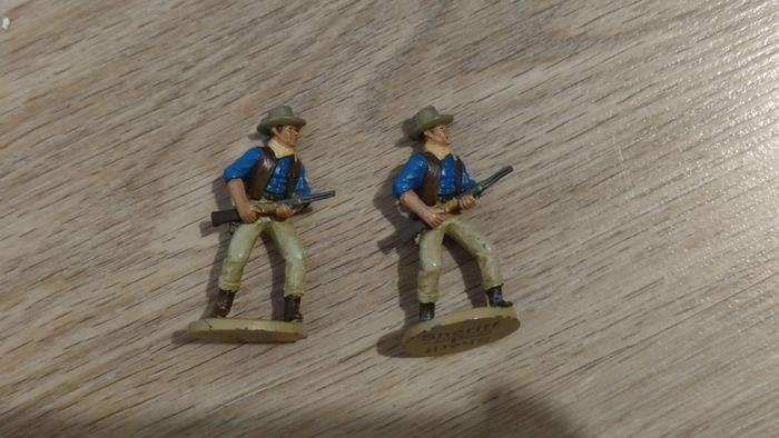 Lot de 2 Figurines Far West western Del Prado Shérif sheriff
