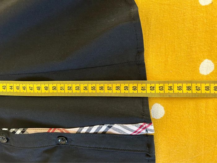 Chemise cintrée noir avec carreaux marron - Forget me not - photo numéro 8