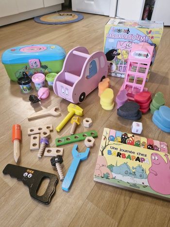 Lot Barbapapa Barbadaboum outils, Livre, pâte à modeler
