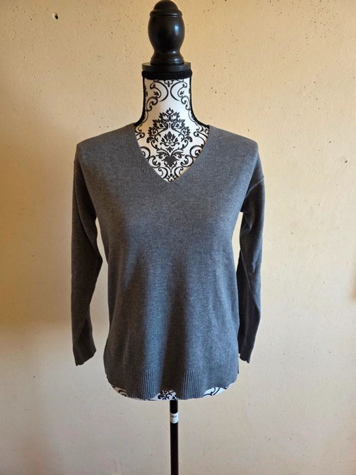 Pull gris femme T : L