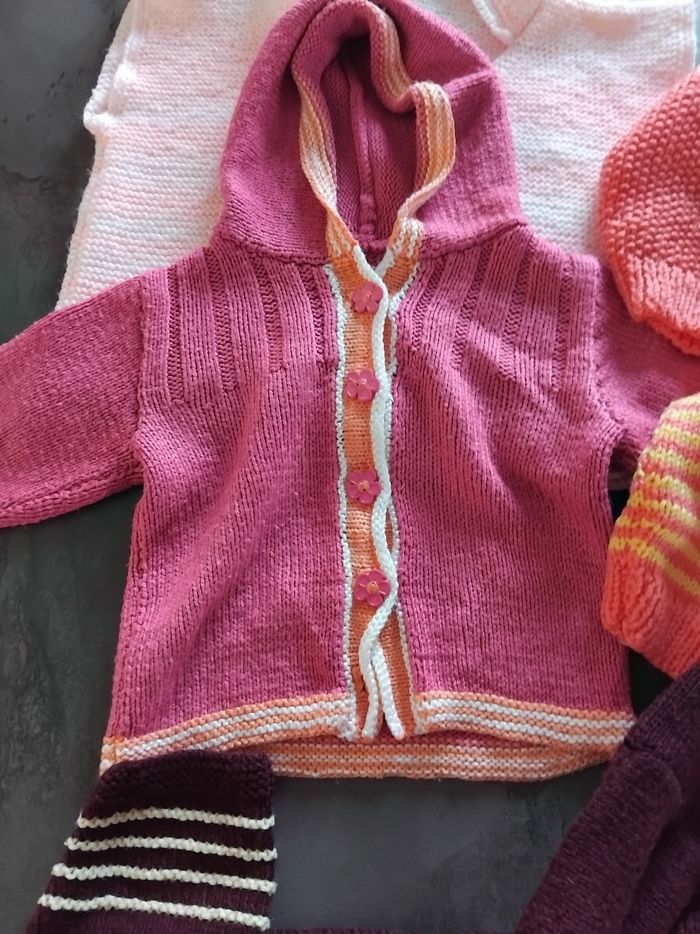 Lot gilet laine fille - photo numéro 5