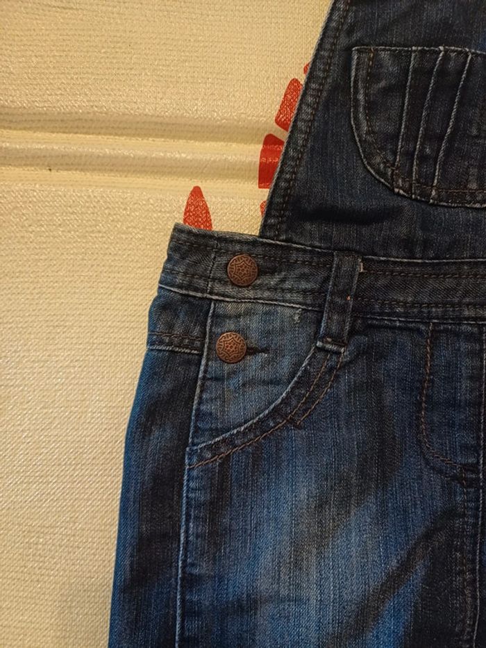 Robe salopette jeans 4 ans - photo numéro 3