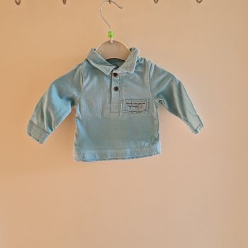 1 mois polo manches longues