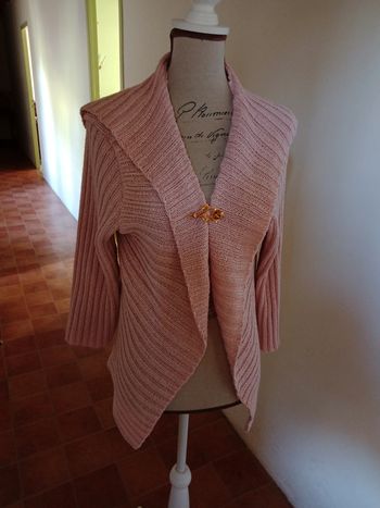 Gilet coton manches 3/4