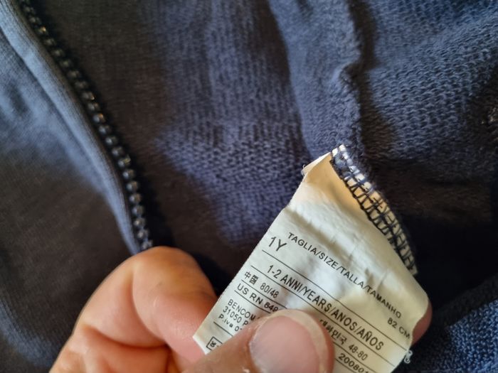 Veste bleue benetton 18 mois - photo numéro 3