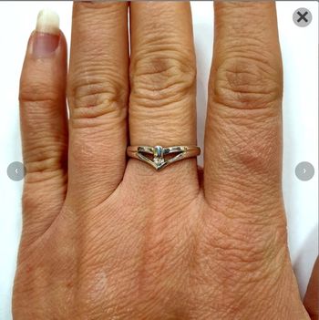 Superbe bague en argent massif 925 et zyrconium