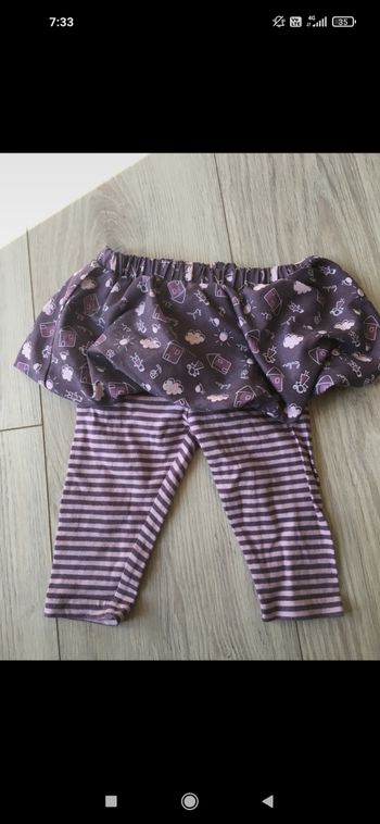 Pantalon jupe en 6 mois