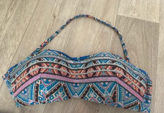 Calzedonia ensemble deux pièces maillot de bain bleu imprime femme bikini été Femme - photo numéro 2