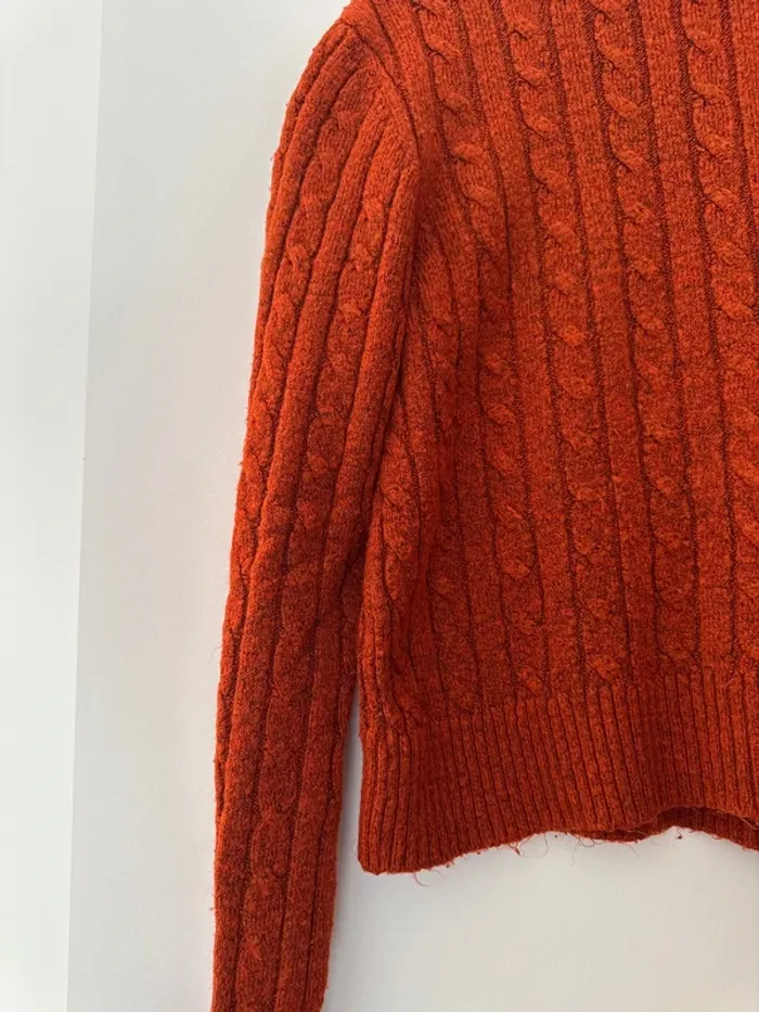 Pull orange d’hiver Stradivarius - photo numéro 3