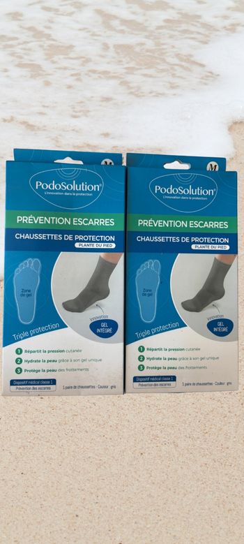 Lot de 2 paires de chaussettes gel