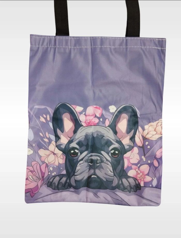 Tote bag sac cabas Chien Bouledogue