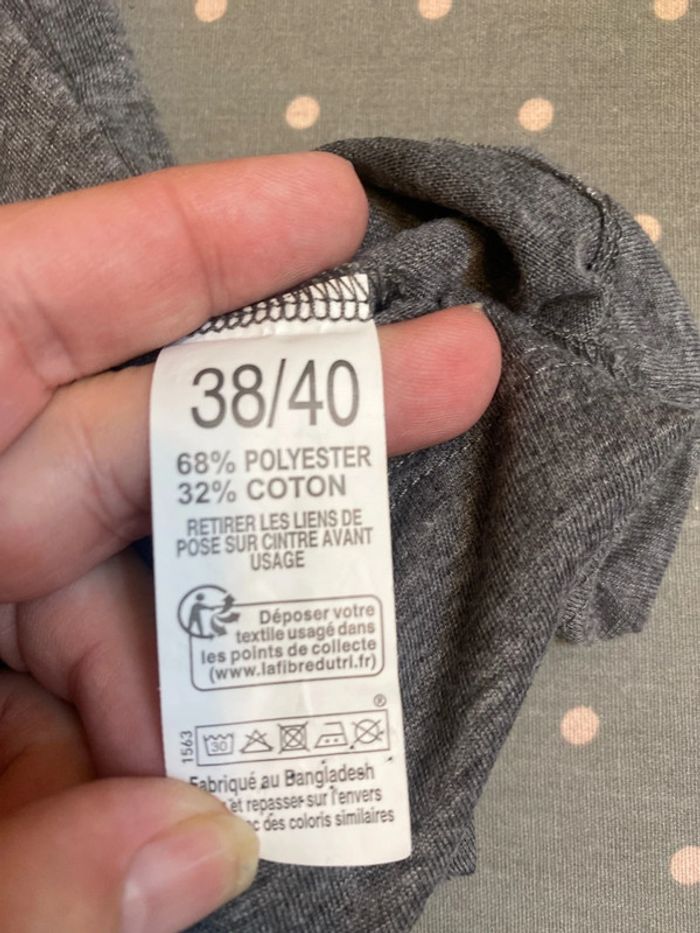 Chemise de nuit grise humoristique taille 38/40 neuve -n83b - photo numéro 5
