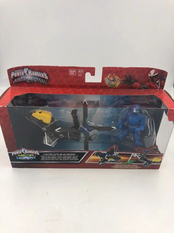 Coffret Power Rangers Bandai hélicoptère avec ranger bleu neuf