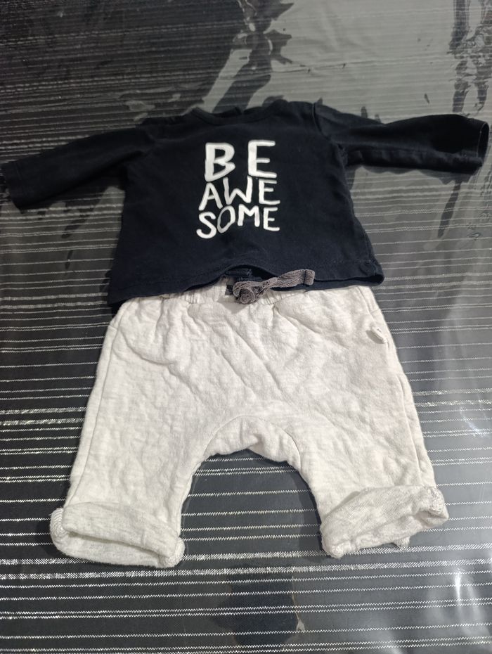 Ensemble garçon 1 mois