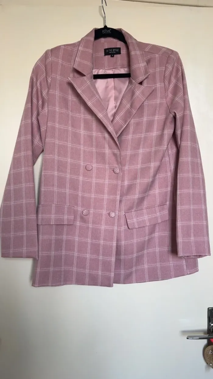 Blazer à carreaux T36 🩷