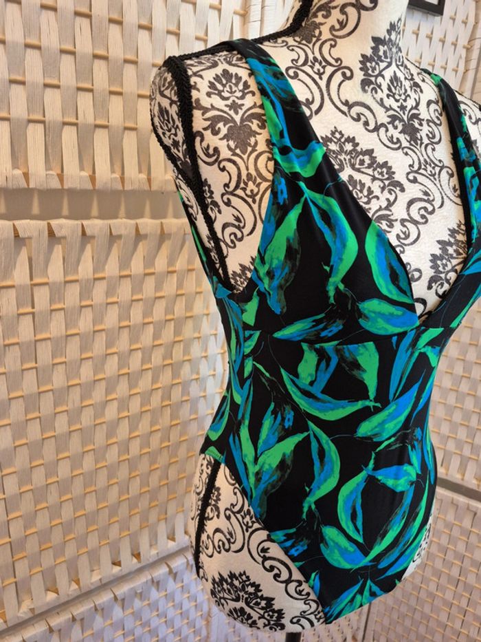 💕joli maillot de bain 1 pièce imprimé Green river étam femme T36💕 - photo numéro 6