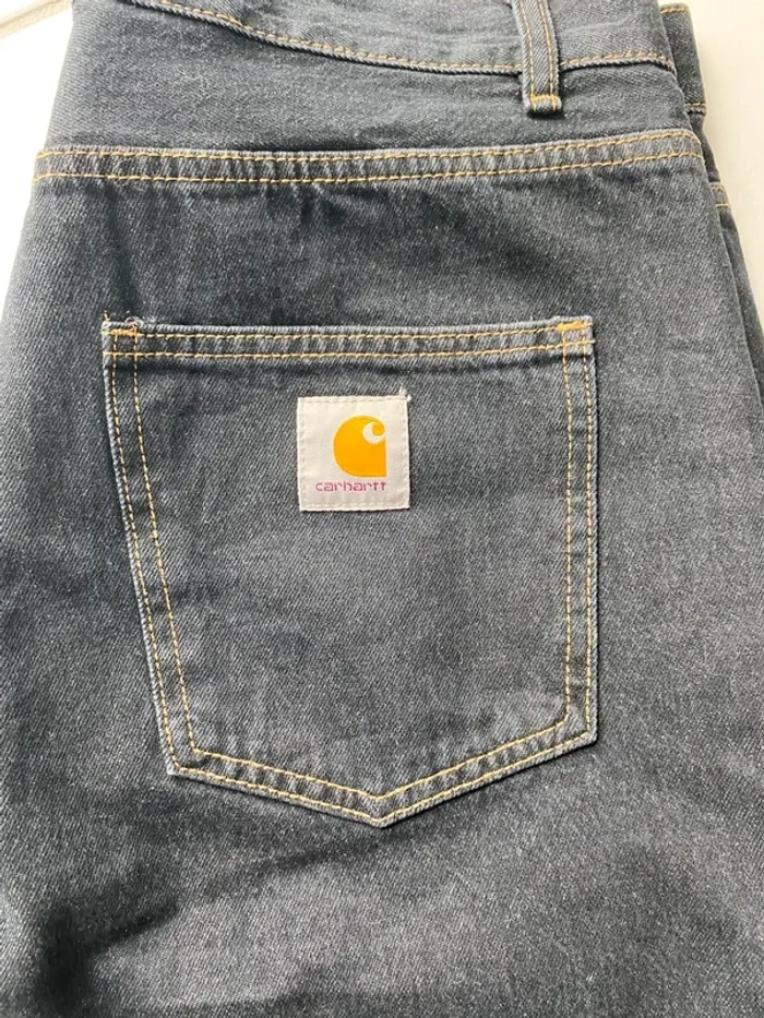 Jeans Carhartt WIP Homme Taille XL Noir Neuf avec étiquette - photo numéro 4