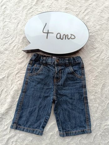 Short jeans Garçon 4 ans Le Redoute 100% coton