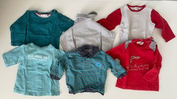 LOT 6 TEE-SHIRTS MANCHES LONGUES