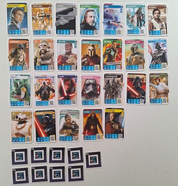 Lot de 26 cartes Star Wars Auchan