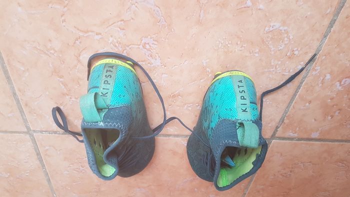 Baskets à crampons Kipsta garçon 32 vertes Decathlon - photo numéro 3
