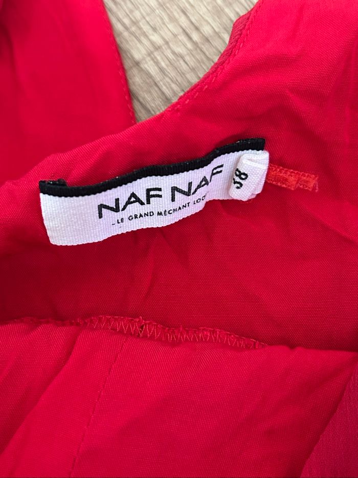 Robe rouge sans manches Naf Naf taille 38 comme neuve - photo numéro 10