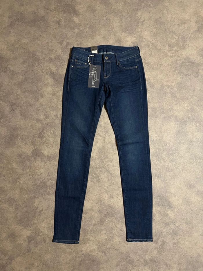 Jean femme G-star taille basse super skinny W25 L32 neuf avec étiquette - photo numéro 2