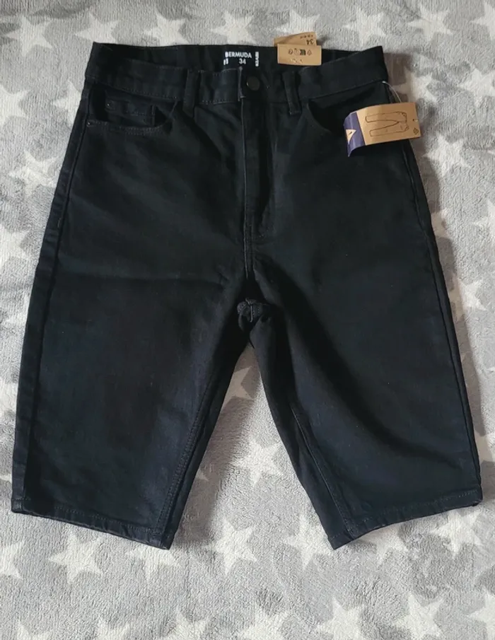 Bermuda noir taille 34 - photo numéro 2