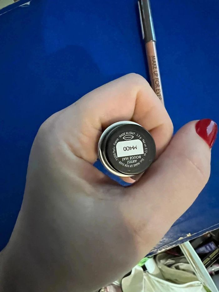 Lot make up for ever neuf rouge a levre  crayon poudre - photo numéro 3