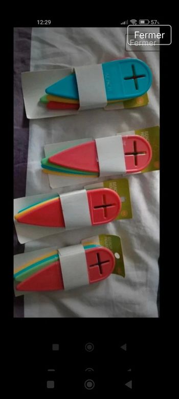 Lot accroches serviettes de plage